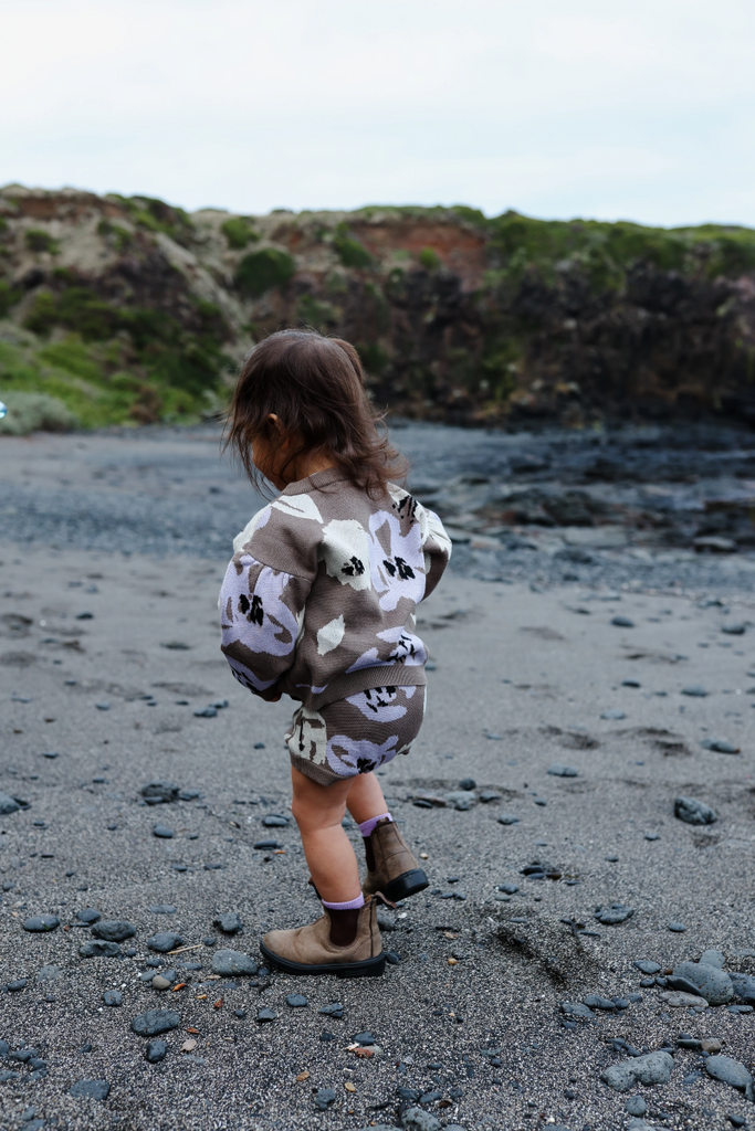 US stockist of Grown Clothing's organic cotton abstract Rosie bloomer