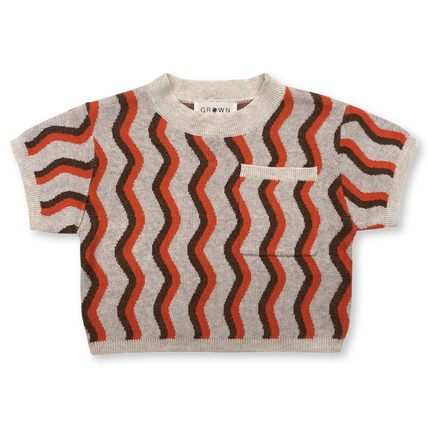 US stockist of Grown Clothing's Wave Knit Tee