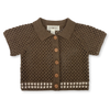 US stockist of Grown Clothing's hand crochet, short sleeve "Mud" shirt