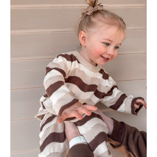 US stockist of Belle & Sun's Wave Sweater in Earth.