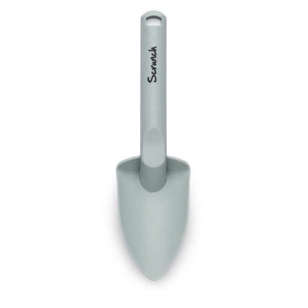 US stockist of Scrunch's spade in duck egg blue.  Made from recyclable polypropylene with a rubber handle.