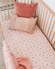 US stockist of Snuggle Hunny Kid's Esther floral crib sheet.