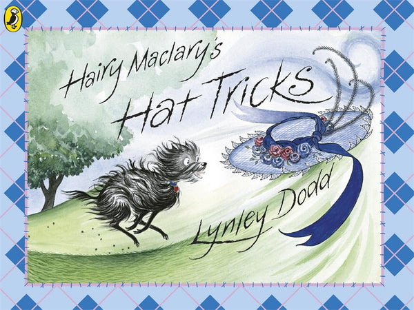 US stockist of New Zealand's children's book; Hairy McClary's Hat Tricks.  Written by Lynley Dodd in paperback format.