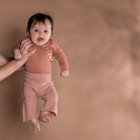US Stockist of Aubrie Raspberry Cotton Voile Ruffle Butt Bloomers.