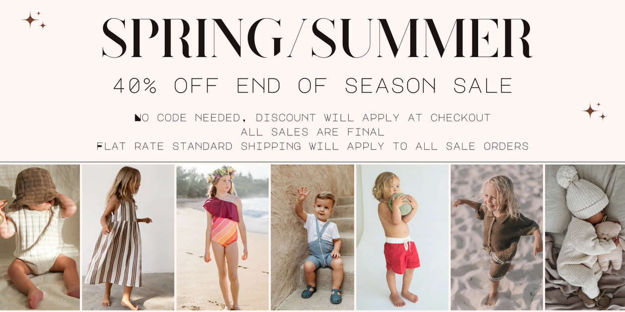 Spring/Summer End Of Season Sale | The Little Kiwi Co – The Little Kiwi Co