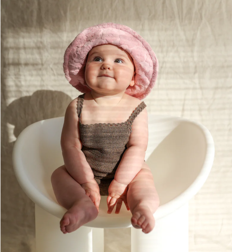 US stockist of Grown Clothing's hand crocheted Mud romper