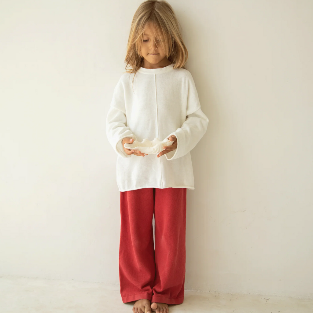 US stockist of Illoura the Label's Thin Knit Sweater in Off White