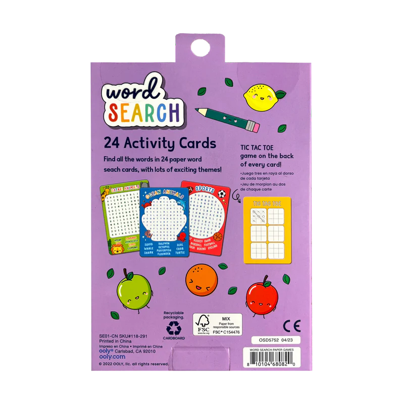 Paper Word Activity Ooly Word Search Activity Cards – The Little Kiwi Co