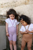 US stockist of Silly Silas' Light Brown Striped Shorty Tights