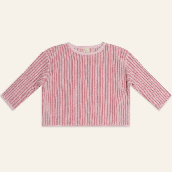 US stockist of Illoura the Label's Essential Knit Sweater in Strawberry Stripe