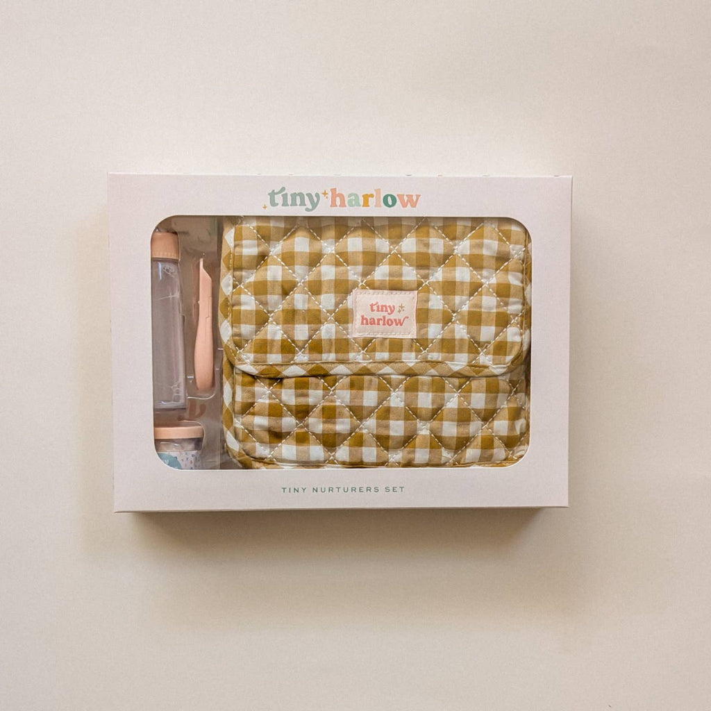 US stockist of Tiny Harlow's 6 piece Tiny Nurturers set in Mustard