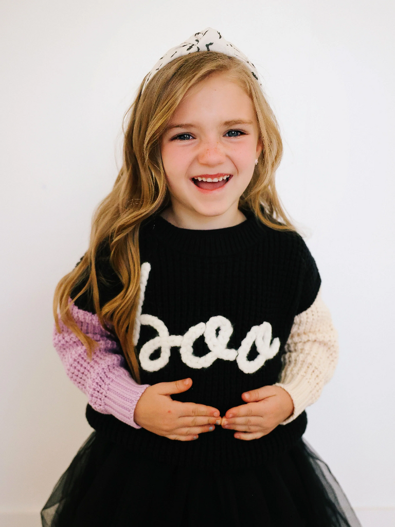 Stockist of Nora Madison's Pastel Boo Spooky hand embroidered sweater