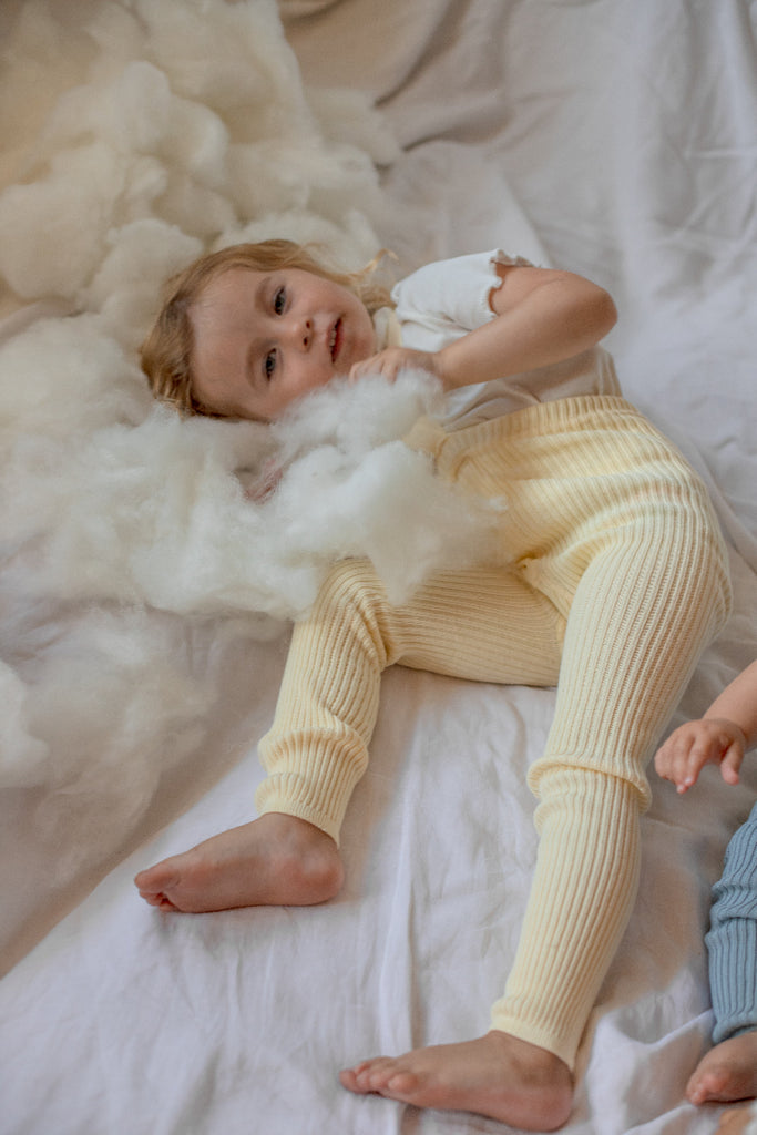 US stockist of Silly Silas' Lemon Icing Hippy Footless Tights