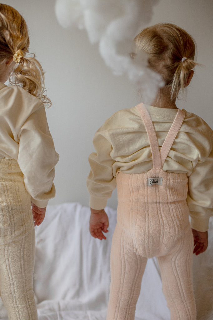 US stockist of Silly Silas' Silky Peach Granny Teddy Footed Tights