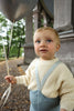 US stockist of Silly Silas' Misty Blue cotton footed tights with patterned braces