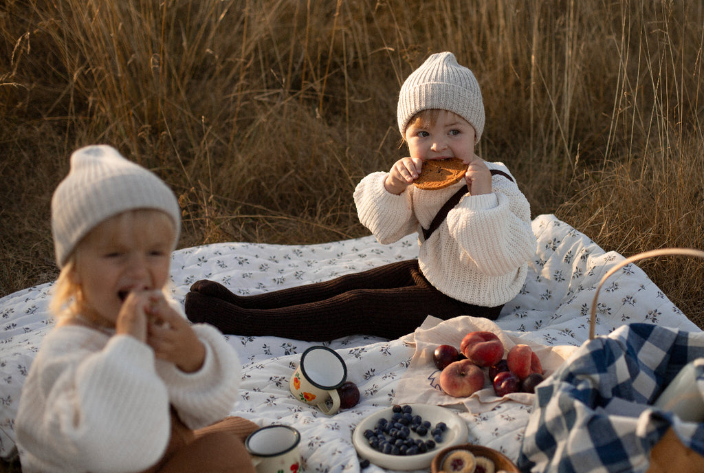 US stockist of Silly Silas' Espresso Brown footed Wooly tights