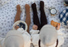 US stockist of Silly Silas' Espresso Brown footed Wooly tights