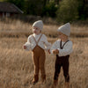 US stockist of Silly Silas' Espresso Brown Wooly Footless tights