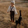 US stockist of Silly Silas' Espresso Brown Wooly Footless tights
