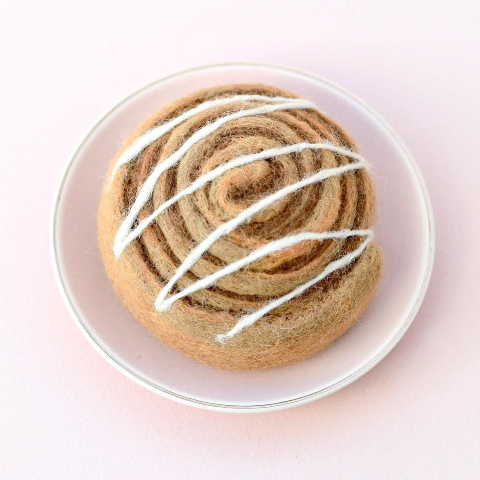 US stockist of Tara Treasures' felt Cinnamon Roll