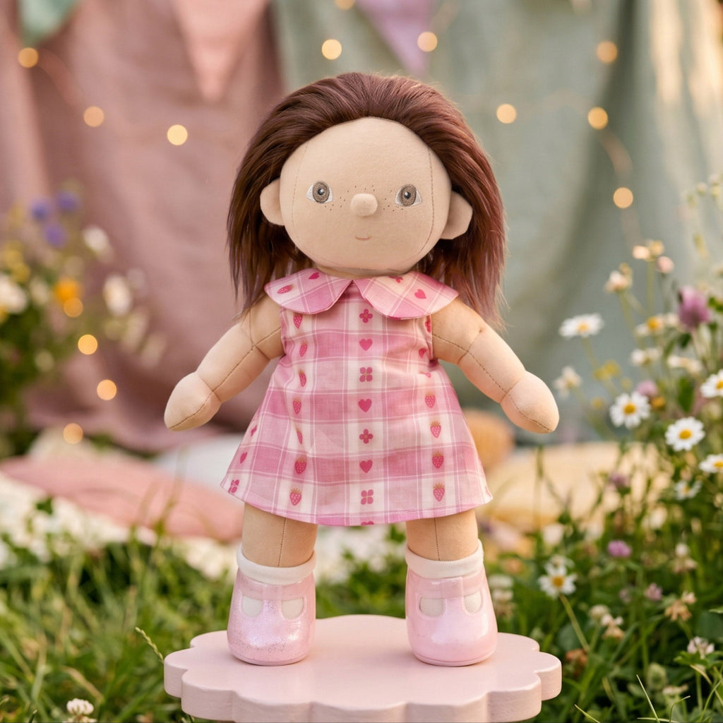 US stockist of Olli Ella's Rosette Dress for Dinkum Dolls