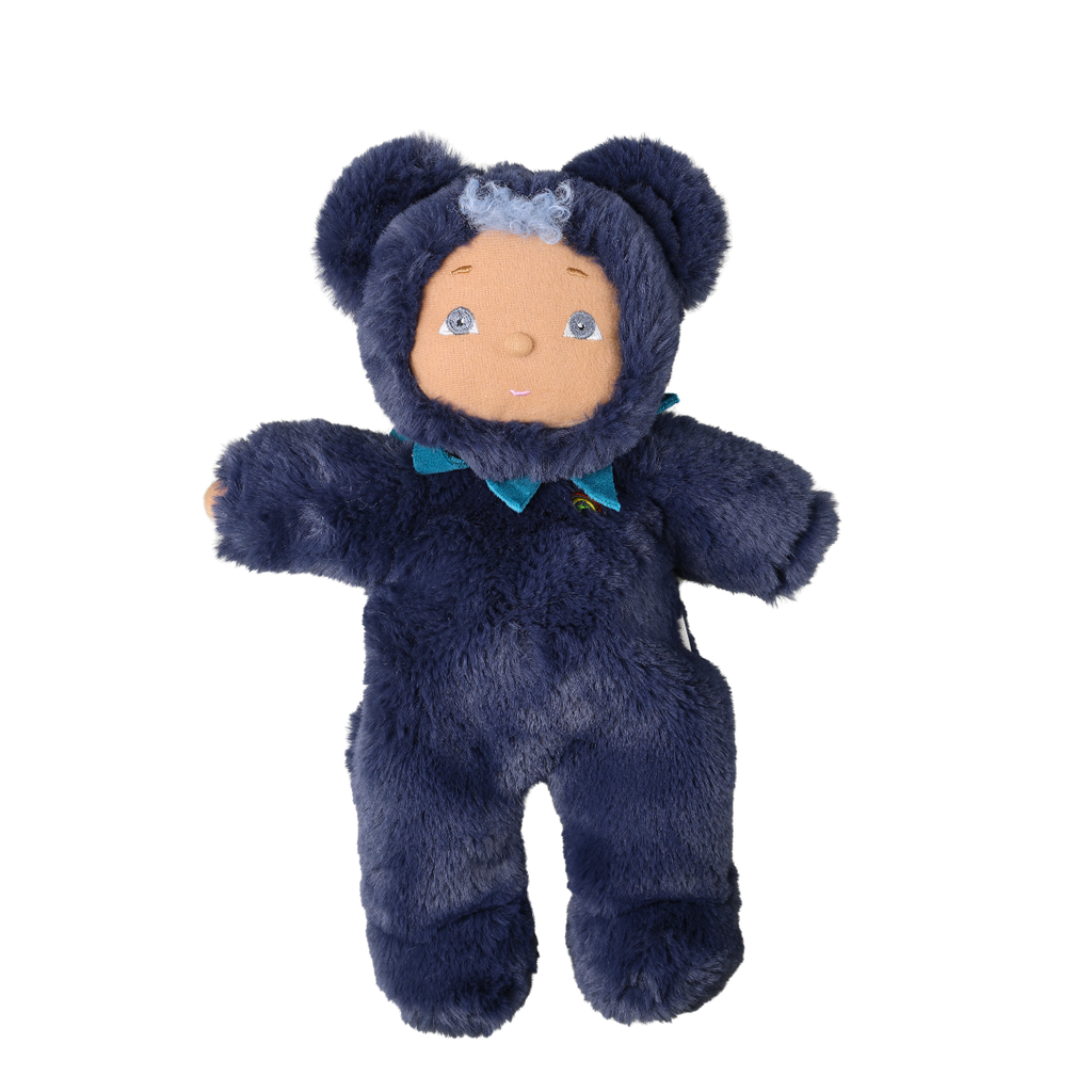US Stockist of Dinkum Dolls by Olli Ella Blueberry Bear Cozy Dinkum Doll