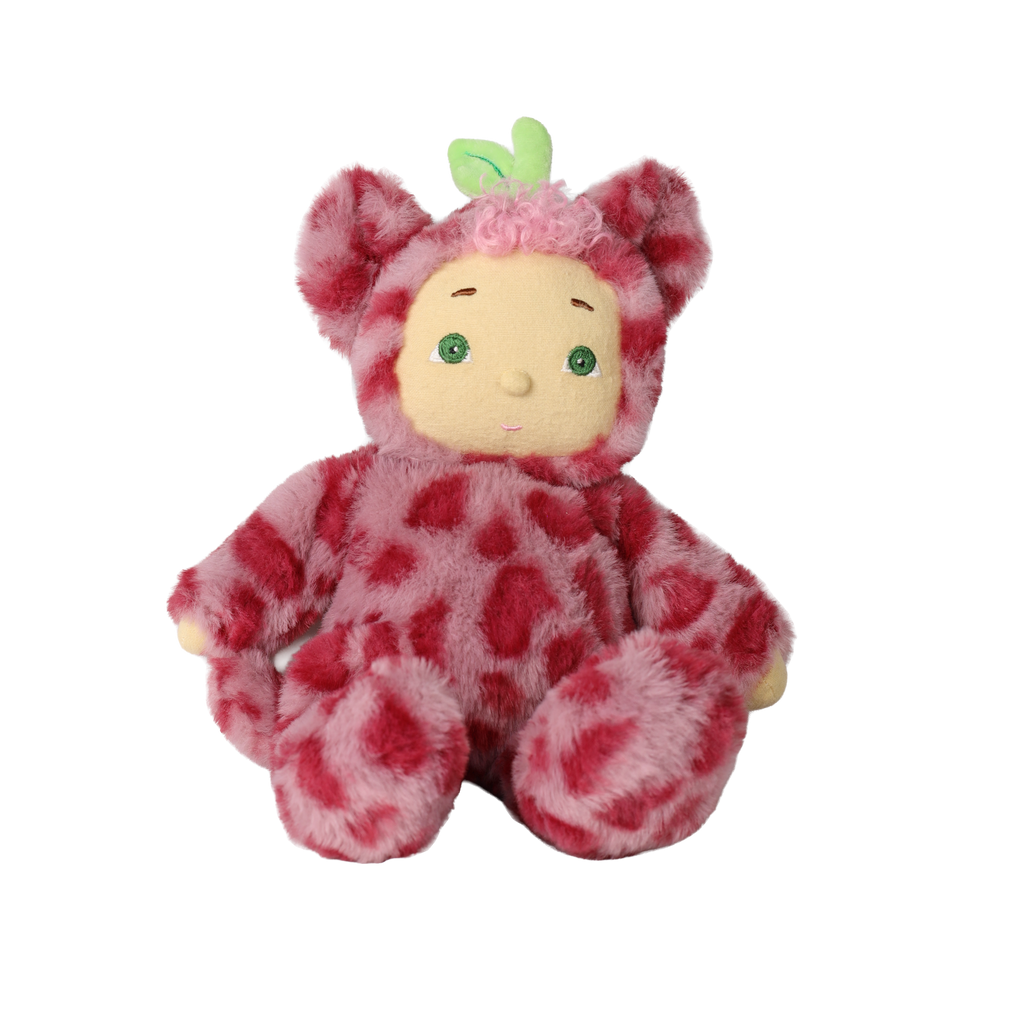 US stockist of Dinkum Dolls by Olli Ella Cherry Cheetah Cozy Dinkum Doll