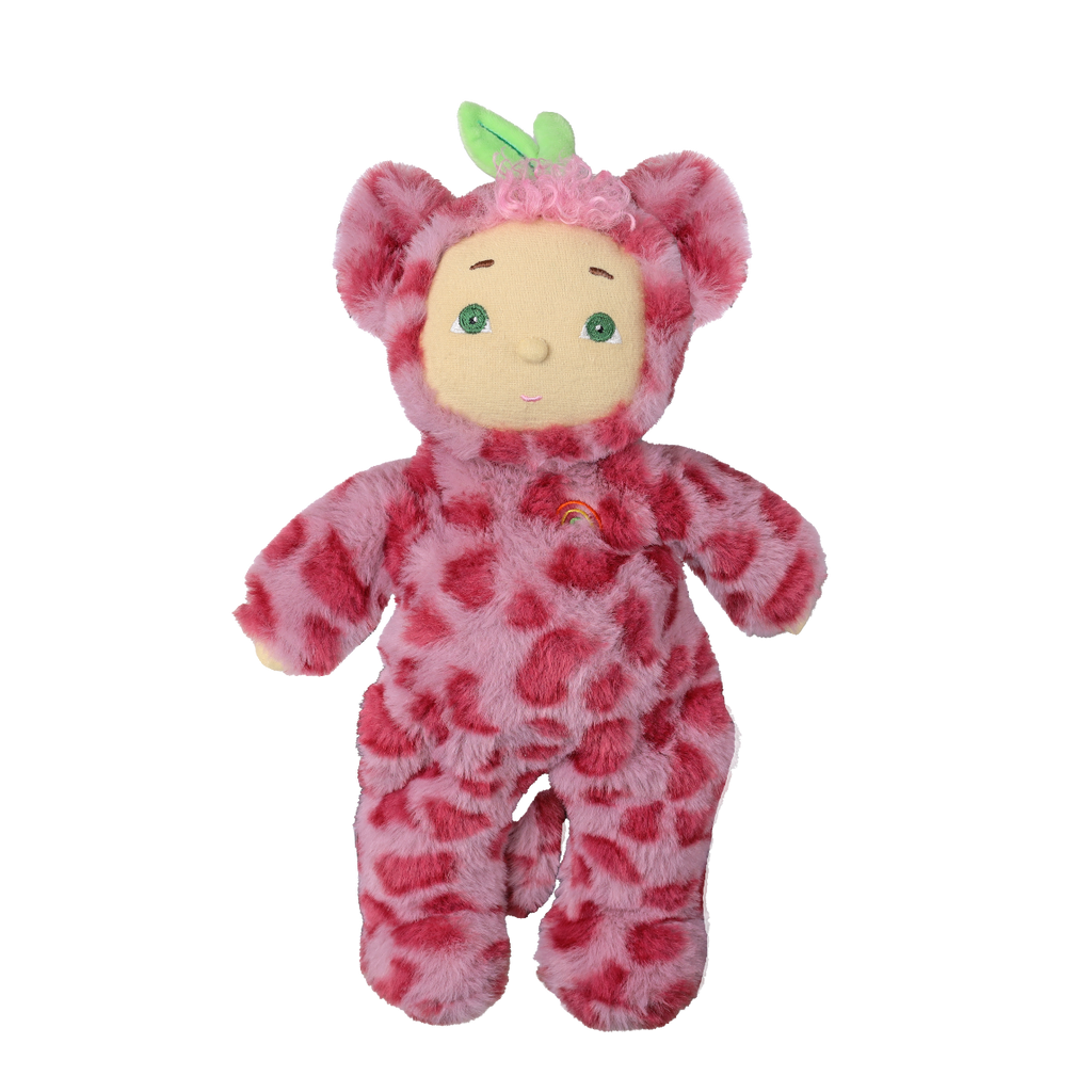 US stockist of Dinkum Dolls by Olli Ella Cherry Cheetah Cozy Dinkum Doll
