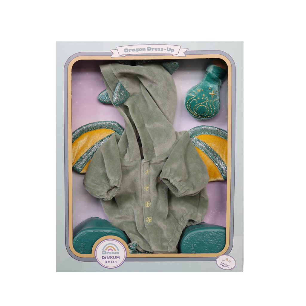 US stockist of Olli Ella's Dragon Outfit Set for Dinkum Dolls