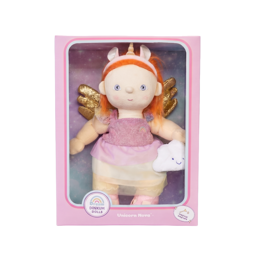 US stockist of Olli Ella's Unicorn Nova Dream Dinkum Doll