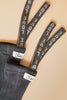 US stockist of Silly Silas' Dark Grey cotton footless tights with LOVE patterned braces