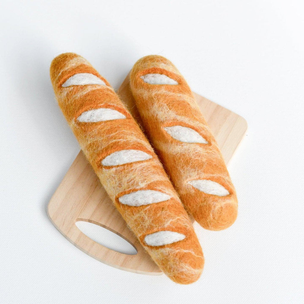 US stockist of Tara Treasures' set of 2 felt French Baguettes