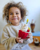 US stockist of Tara Treasures Giant Strawberry felt cupcake with candle
