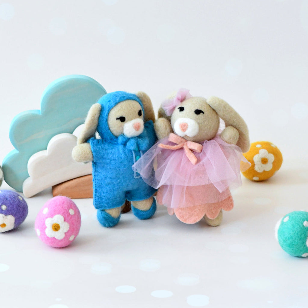 US stockist of Tara Treasures's adorable felt bunny rabbit in pink tutu dress