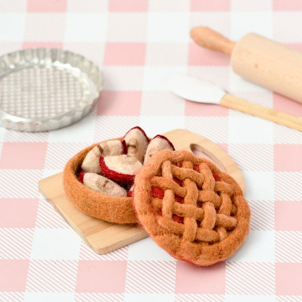 US stockist of Tara Treasures Felt apple pie play food set