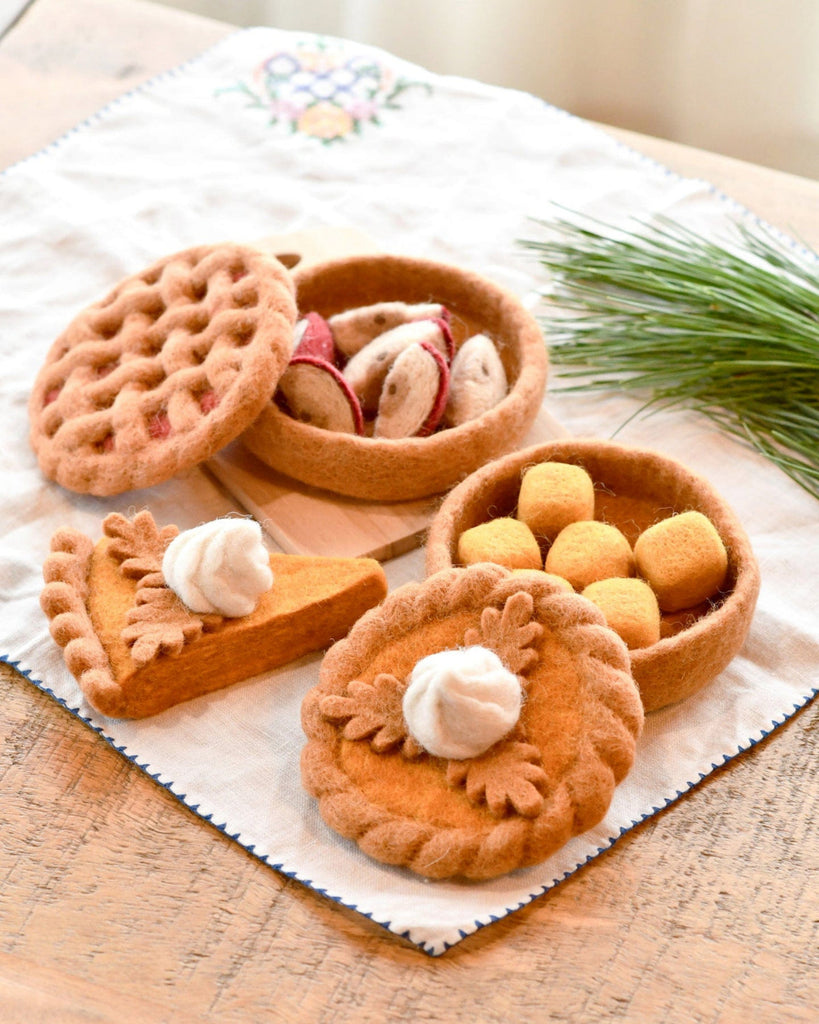 US stockist of Tara Treasures Pumpkin Pie pretend food play set