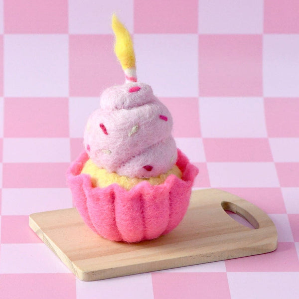 US stockist of Tara Treasures' Giant felt Pink Vanilla Cupcake