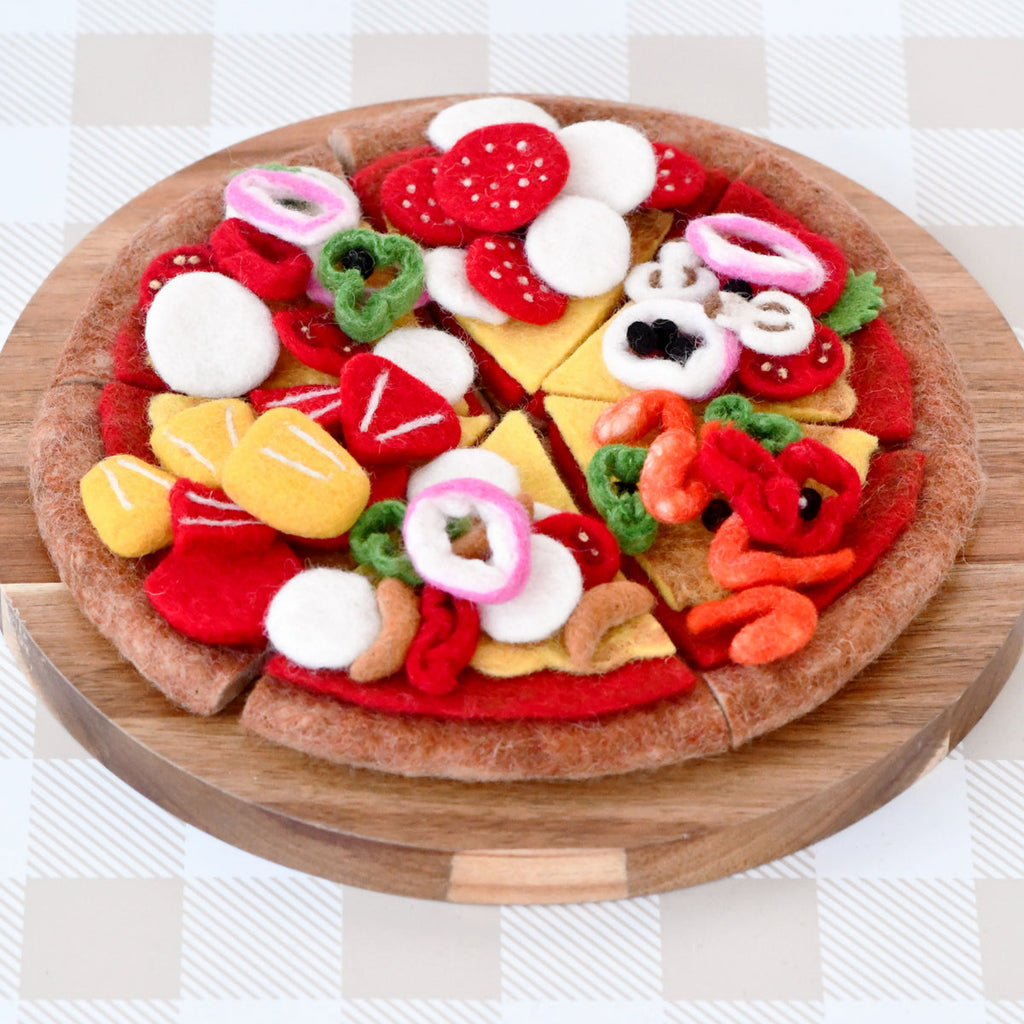 US stockist of Tara Treasures' Felt Peppreroni Pizza slice