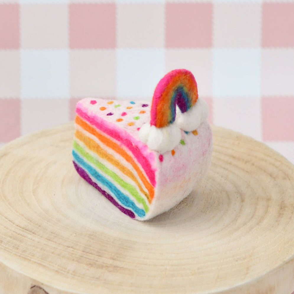 US stockist of Tara Treasures Felt Rainbow Cake Slice