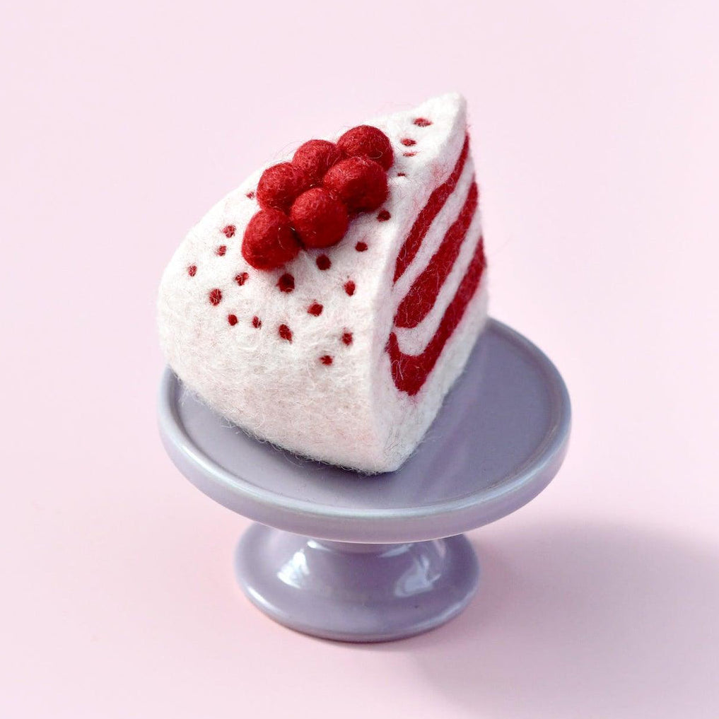 US stockist of Tara Treasures' Felt Red Velvet Cake Slice