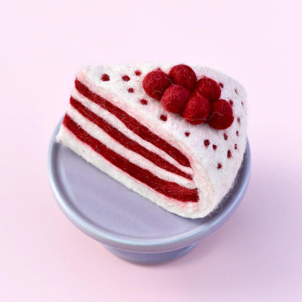 US stockist of Tara Treasures' Felt Red Velvet Cake Slice