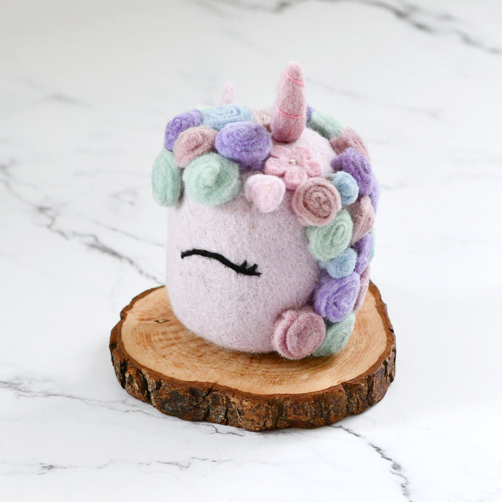 US stockist of Tara Treasures' felt unicorn cake in pastel colors