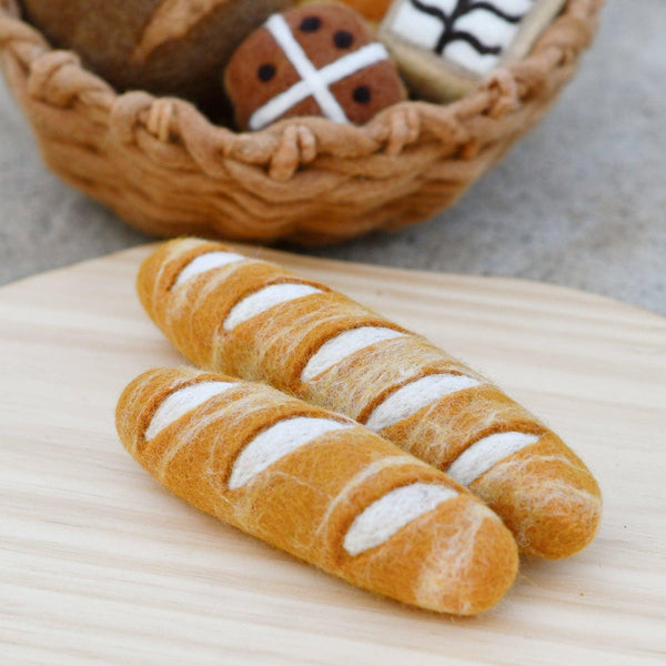 US stockist of Tara Treasures' set of 2 felt French Baguettes