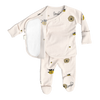 US stockist of Bonsie's Bees & Honey footed romper.