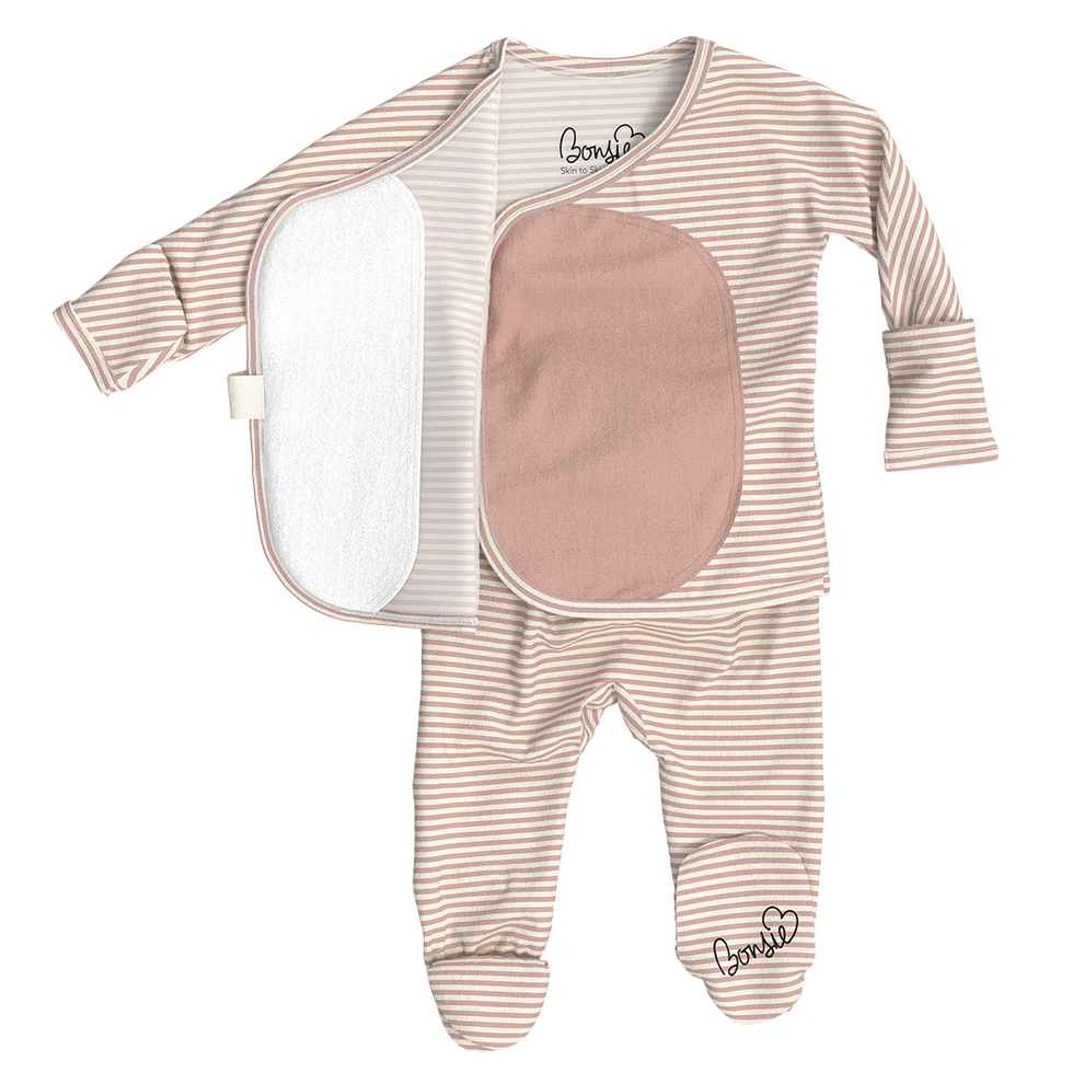 US stockist of Bonsie's Berry Twist Footed Romper