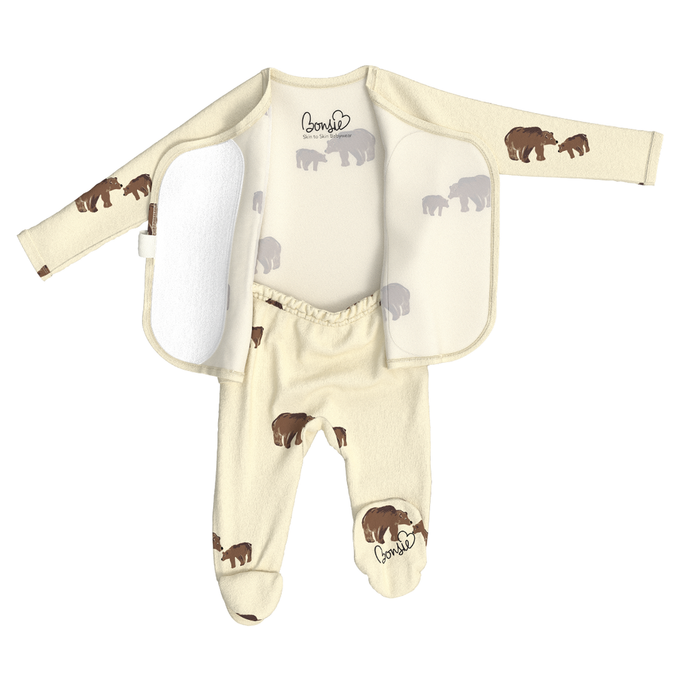 Stockist of Bonsie's Mama Bear Footed Romper