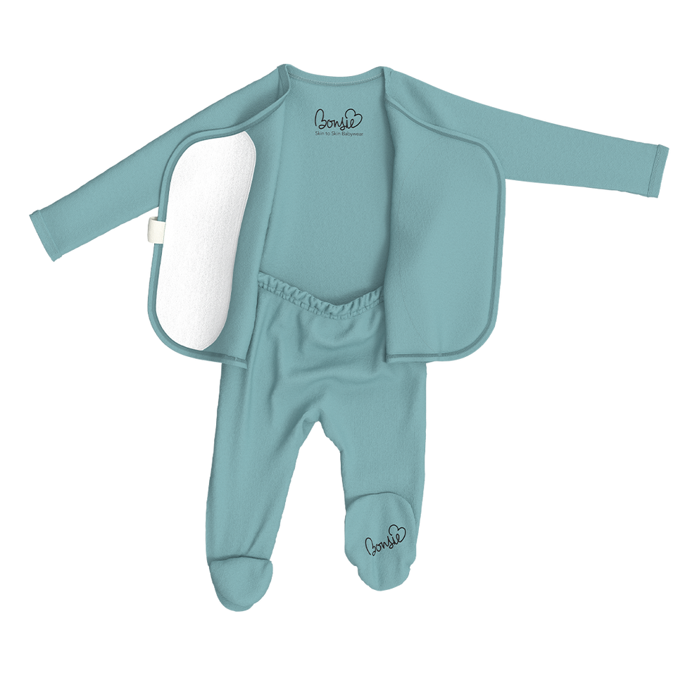 Stockist of Bonsie's Ripple Blue Footed Romper