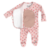 Stockist of Bonsie Babywear's Footed Strawberries romper
