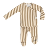 Stockist of Bonsie Babywear's Footed  Toffee Twist kimono style romper