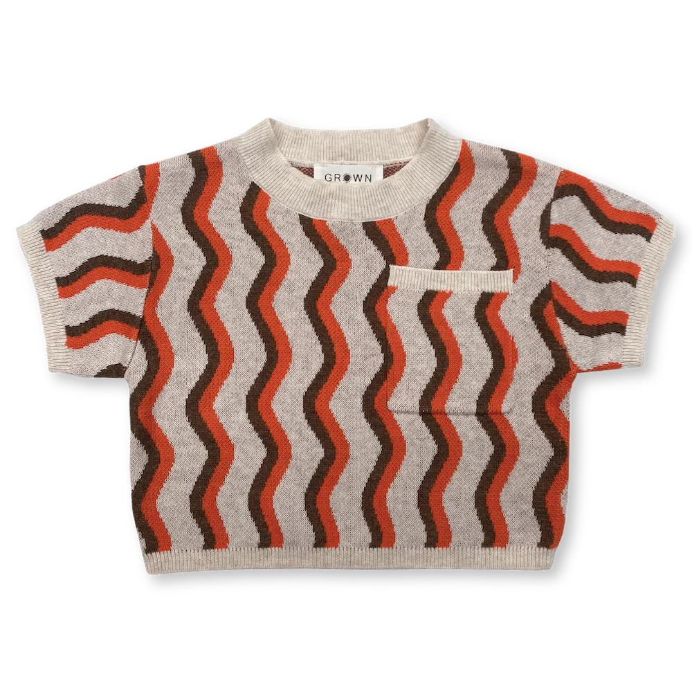 US stockist of Grown Clothing's Wave Knit Tee